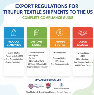 Export Regulations for Tirupur Textile Shipments to the US: Complete Compliance Guide