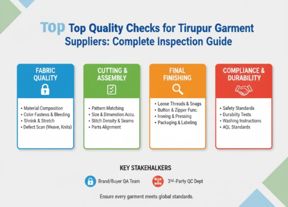 Top Quality Checks for Tirupur Garment Suppliers: Complete Inspection Guide