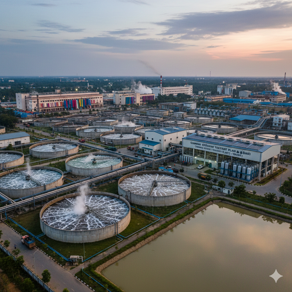 wastewater treatment methods in Tirupur dyeing units